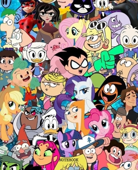 Notebook: Looney Tunes Cartoon Soft Glossy Cover College Ruled Lined Pages Book 7.5 x 9.25 Inches 110 Pages