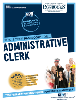 Paperback Administrative Clerk (C-2014): Passbooks Study Guide Volume 2014 Book