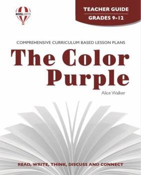 Paperback The Color Purple - Teacher Guide by Novel Units Book