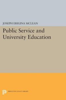 Paperback Public Service and University Education Book