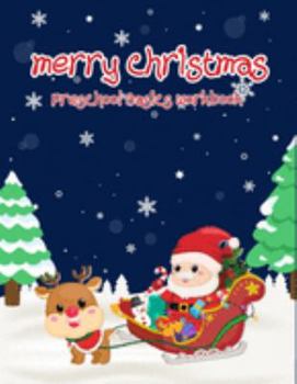 Paperback Merry Christmas Preschool Basics Workbook: kindergarten math coloring workbook, number 1-10, counting and shape. Book