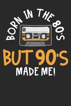 Gift Notebook: 80s 90s Cassette Tape 6x9 Dot Grid 120 Pages