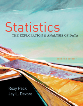 Hardcover Statistics: The Exploration & Analysis of Data Book