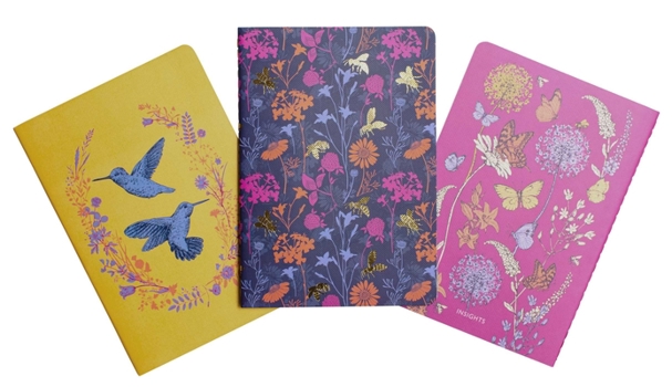 Paperback Pollinators Sewn Notebook Collection (Set of 3) Book