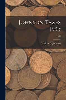 Paperback Johnson Taxes 1943; 1943 Book