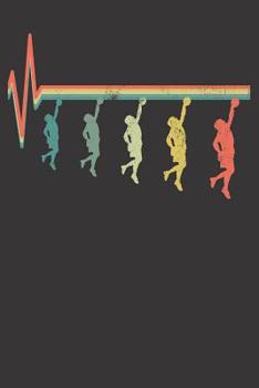 Notebook: Dot Grid Dotted 6x9 120 Pages Climb Retro Climbing Funny Heartbeat Climber Gift