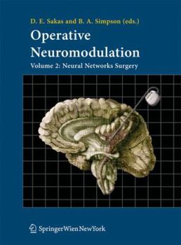 Hardcover Operative Neuromodulation: Volume 2: Neural Networks Surgery Book