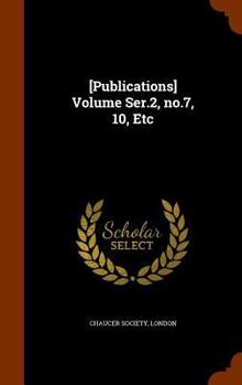 Hardcover [Publications] Volume Ser.2, No.7, 10, Etc Book