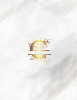 Paperback G: Monogram Initial Weekly Academic Planner Marble 8.5 x 11 Book