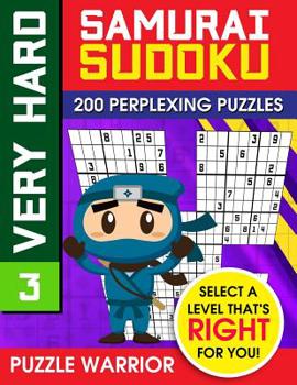 Paperback Very Hard Samurai Sudoku: 200 Perplexing Puzzles Book