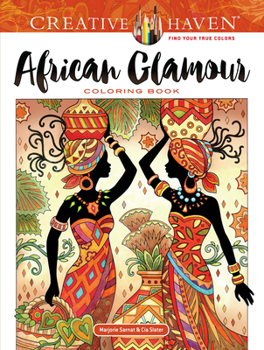 Paperback Creative Haven African Glamour Coloring Book