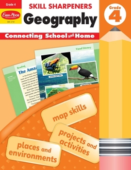 Paperback Skill Sharpeners: Geography, Grade 4 Workbook Book