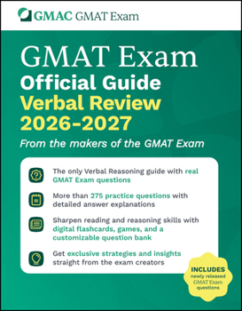 GMAT Official Guide Verbal Review 2026 - 2027: Book + Online Question Bank