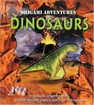 Hardcover Origami Adventures: Dinosaurs Book