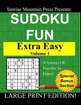 Paperback Sudoku Fun: Extra Easy Volume 1 Book