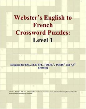 Paperback Webster's English to French Crossword Puzzles: Level 1 Book