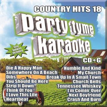 Music - CD Party Tyme Karaoke - Country Hits 18 (16-song CD+G Book