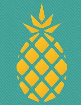 Paperback Dot Grid Paper Notebook: Pineapple Book