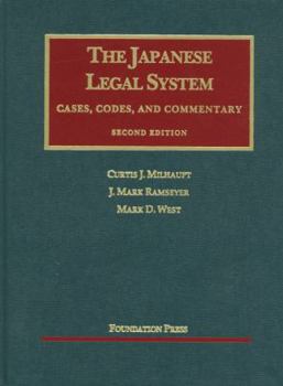 Hardcover Japanese Legal System, 2D: Cases Codes & Commentary Book