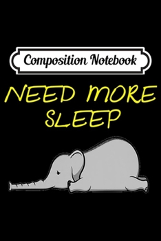 Composition Notebook: Womens Funny Sleeping Elephant Pajama Design for Bedtime Premium  Journal/Notebook Blank Lined Ruled 6x9 100 Pages