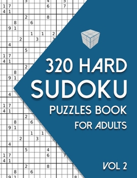 Paperback Sudoku Puzzle Book for Adults: 320 Hard Sudoku Puzzles - Vol. 2 Book