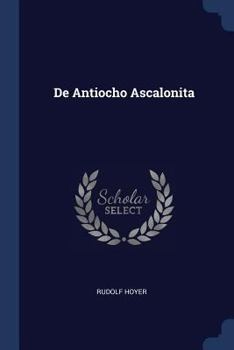 Paperback De Antiocho Ascalonita Book