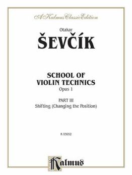 Paperback School of Violin Technics, Op. 1, Vol 3 Book