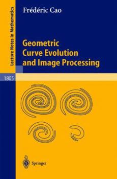 Paperback Geometric Curve Evolution and Image Processing Book