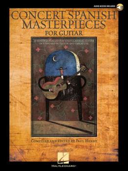 Paperback Concert Spanish Masterpieces for Guitar [With CD] Book