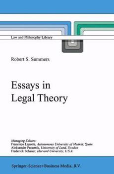 Paperback Essays in Legal Theory Book