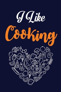 Paperback I like cooking: recipe book/ cooking organizer notebook Book