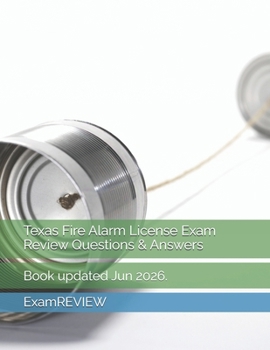 Paperback Texas Fire Alarm License Exam Review Questions & Answers Book