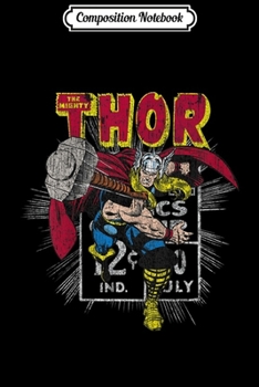 Composition Notebook: Kids Marvel Mighty Thor Hammer Throw Retro Kids Graphic  Journal/Notebook Blank Lined Ruled 6x9 100 Pages