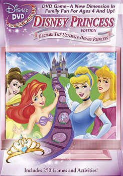 DVD Disney DVD Game World: Disney Princess Edition Book