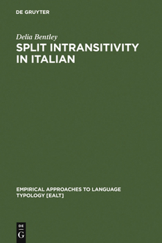 Hardcover Split Intransitivity in Italian Book