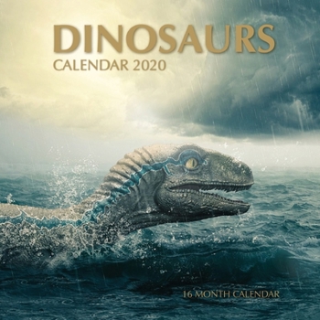 Paperback Dinosaurs Calendar 2020: 16 Month Calendar Book