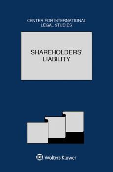 Hardcover Shareholders' Liability: The Comparative Law Yearbook of International Business Special Issue, 2017: The Comparative Law Yearbook of International Bus Book