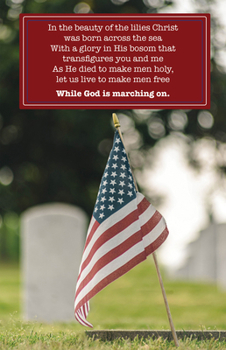 Misc. Memorial Day Bulletin: God Is Marching on (Package of 100): Battle Hymn of the Republic Book