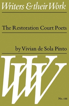 Paperback The Restoration Court Poets Book