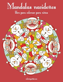 Paperback Mandalas navideños libro para colorear para niños [Spanish] Book