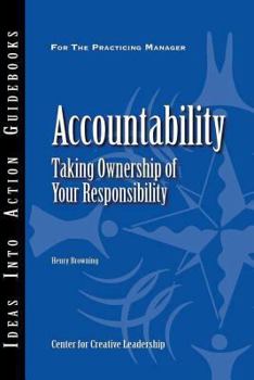 Paperback Accountability: Taking Ownership of Your Responsibility Book