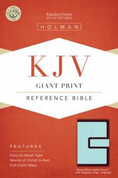 Hardcover Giant Print Reference Bible-KJV-Magnetic Flap [Large Print] Book