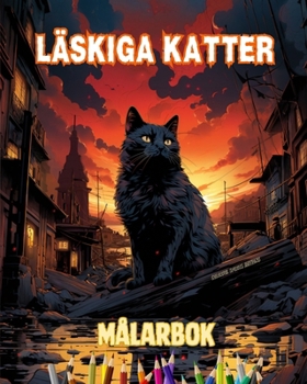Läskiga Katter Målarbok Fascinerande och kreativa scener med skräckinjagande katter för åldrarna 15+: Otrolig samling av unika mördarkatter för att stimulera kreativiteten (Swedish Edition)