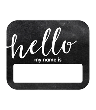 Misc. Supplies Industrial Chic Hello Name Tags Book