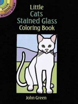 Paperback Little Cats Stained Glass Coloring Book