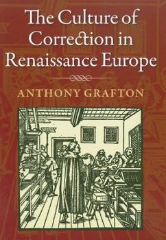 Hardcover The Culture of Correction in Renaissance Europe Book