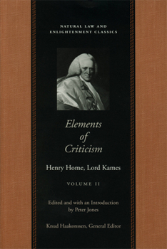 Paperback Elements of Criticism: Volume 2 PB Book
