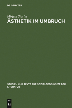 Hardcover Ästhetik Im Umbruch: Zur Funktion Der >Rede Über Kunst [German] Book