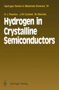 Paperback Hydrogen in Crystalline Semiconductors Book