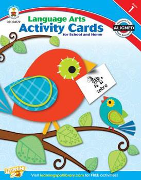 Paperback Language Arts Activity Cards for School and Home, Grade 1 Book